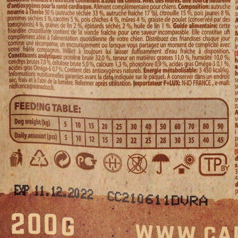 Ласощі Carnilove Dog Crunchy Snack для собак, м&#039;ясо страуса та ожина, 200 г - фото 4