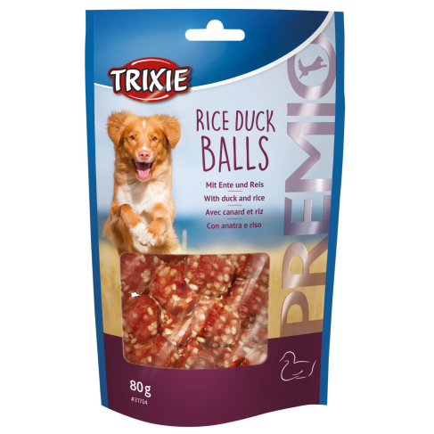 Ласощі Trixie Premio Rice Duck Balls для собак кульки з качкою і рисом 80 г - фото 1 Ласощі Trixie Premio Rice Duck Balls для собак кульки з качкою і рисом 80 г - фото 1