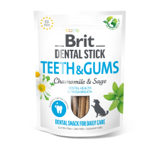 Лакомства для собак Brit Dental Stick Teeth & Gums здоровые десна и зубы, ромашка и шалфей, 7 шт, 251 г Лакомства для собак Brit Dental Stick Teeth & Gums здоровые десна и зубы, ромашка и шалфей, 7 шт, 251 г