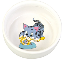 Миска Trixie для котів, керамічна, 11 см, 300 мл