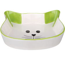 Миска Trixie для кошек, в форме кошачьей мордашки, керамическая, 12 см, 250 мл Миска Trixie для кошек, в форме кошачьей мордашки, керамическая, 12 см, 250 мл