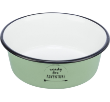 Миска Trixie Adventure для собак, зелена, 900 мл, d:17 см (емаль/метал) Миска Trixie Adventure для собак, зелена, 900 мл, d:17 см (емаль/метал)
