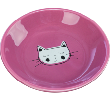 Миска Trixie плоская керамическая для кошек 0,2 л d 14 см