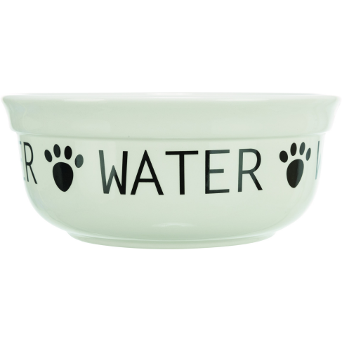 Миска Trixie Water керамічна для собак 0,25 d 13 см біло-чорна - фото 4