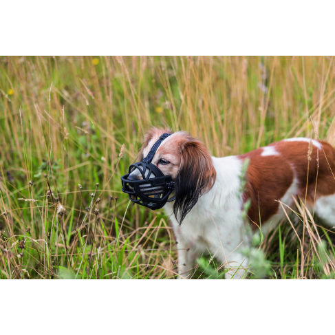 Намордник Trixie Muzzle Flex для собак, силіконовий, L-XL (чорний) - фото 3