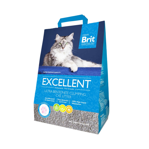 Наповнювач для котячого туалету Brit Fresh Excellent бентонітовий, 5 кг - фото 1