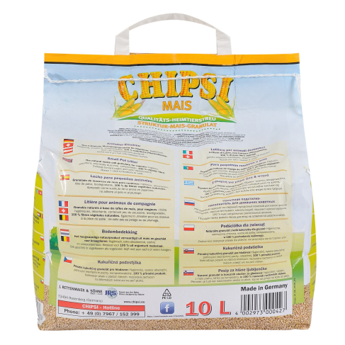 Наполнитель Chipsi Mais для мелких животных, кукурузный, 10 л - фото 3