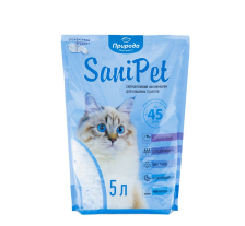 Наполнитель для кошачьего туалета Природа Sani Pet силикалевый, 5 л