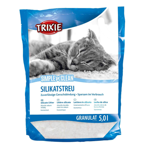 Наполнитель Trixie Simple&amp;Clean для кошек, силикагелевый, 5 л - фото 1