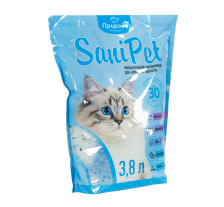 Наполнитель для кошачьего туалета Природа Sani Pet силикалевый, 3,8 л