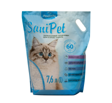 Наполнитель Sani Pet для кошачьих туалетов силикагелевый, 7,6 л