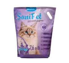 Наполнитель Sani Pet для кошачьих туалетов силикагелевый, лаванда, 7,6 л Наполнитель Sani Pet для кошачьих туалетов силикагелевый, лаванда, 7,6 л