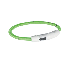 Ошейник Trixie Flash для собак, с подсветкой и USB, M-L: 45 см/7 мм, зеленый Ошейник Trixie Flash для собак, с подсветкой и USB, M-L: 45 см/7 мм, зеленый