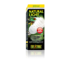 Лампа террариумная Exo Terra Repti GLO 2.0 Natural Light для всех видов рептилий и амфибий, люминесцентная, 26 W, E27 (для облучения)
