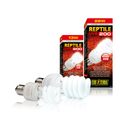 Лампа террариумная Exo Terra Reptile для пустынных рептилий, ультрафиолетовая, люминесцентная, 13 W, E27 - фото 2