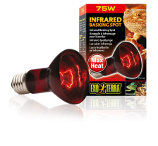 Лампа Exo Terra Infrared Basking Spot для террариумных животных, инфракрасная, 75 W, E27 (для обогрева) Лампа Exo Terra Infrared Basking Spot для террариумных животных, инфракрасная, 75 W, E27 (для обогрева)