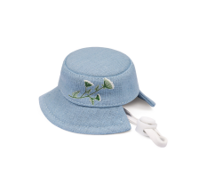 Панама Pet Fashion для собак Blue XS с цветочным принтом