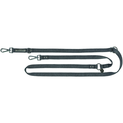 Поводок Trixie CityStyle V-Lead для собак хлопок S&ndash;M 2 м 13 мм черный - фото 1