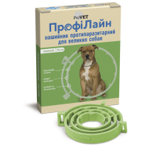 Ошейник ProVET «Профилайн» антиблошиный для собак и кошек 70 см (зеленый)