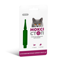 Антигельминтный препарат ProVET «Моксистоп» для кошек 4-10 кг (1 пипетка) Антигельминтный препарат ProVET «Моксистоп» для кошек 4-10 кг (1 пипетка)