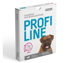 Ошейник Provet Profiline для больших пород собак 70 см, фуксия (инсектоакарицид) Ошейник Provet Profiline для больших пород собак 70 см, фуксия (инсектоакарицид)