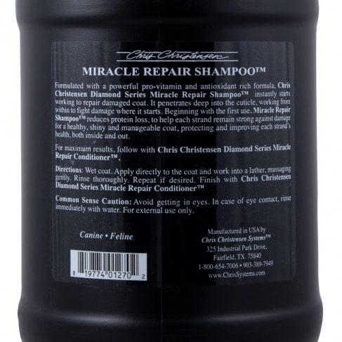 Шампунь для собак и кошек Chris Christensen Miracle Repair по уходу за шерстью 3.8 л - фото 4