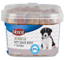 Лакомство Trixie Junior Soft Snack Bones для щенков с курицей бараниной лососем и кальцием 140 г Лакомство Trixie Junior Soft Snack Bones для щенков с курицей бараниной лососем и кальцием 140 г