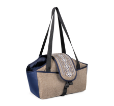 Сумка-переноска Pet Fashion Linen для собак бежевая 38х32х22 см