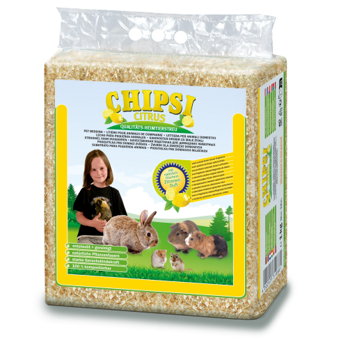 Наполнитель-опилки Chipsi Цитрус для грызунов, 15 л/1 кг - фото 1