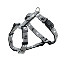 Шлея Trixie Silver Reflect для собак, с лапками, светоотражающая, S-M 40-65 см/20 мм (серая) Шлея Trixie Silver Reflect для собак, с лапками, светоотражающая, S-M 40-65 см/20 мм (серая)