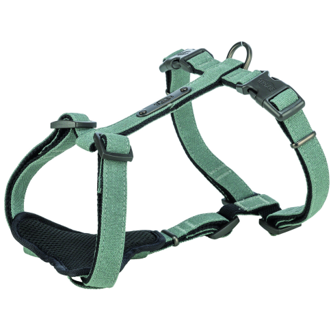 Шлея Trixie CityStyle H-harness для собак хлопок L&ndash;XL 75&ndash;120 см 25 мм светло-зеленый - фото 1