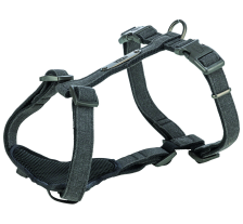 Шлея Trixie CityStyle H-harness для собак хлопок L–XL 75–120 см 25 мм черный