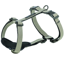 Шлея Trixie CityStyle H-harness для собак хлопок XS–S 30–44 см 10 мм светло-серый