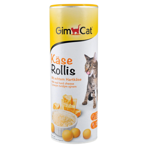 Вітамінізовані таблетки для котів GimCat Kase Rollis сирні кульки, пауч, 425 г - фото 1