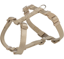 Шлея Trixie Premium H-harness для собак XS–S 30–44 см 10 мм песочный
