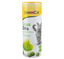 Витамизированные таблетки для кошек GimCat Gras Bits травяные шарики, пауч, 425 г