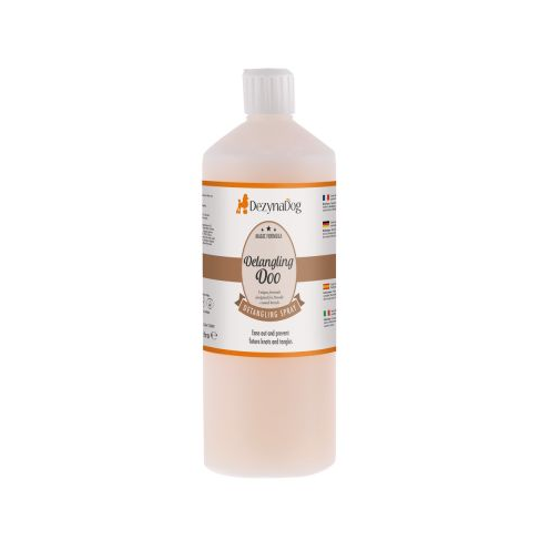 Спрей Dezynadog Detangling Doo Spray для распутывания колтунов и узлов предназначен для шерсти породы Doodle 1л - фото 1