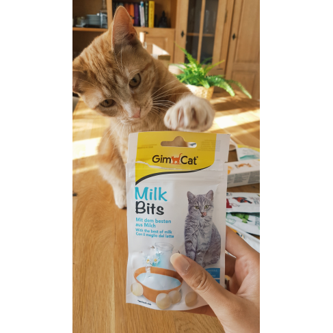 Витамизированные лакомства для кошек GimCat MilkBits с молоком, 40 г - фото 3