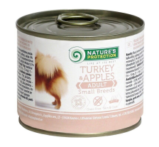 Влажный корм для взрослых собак малых пород с индейкой и яблоками Nature's Protection Adult Small Breeds Turkey&Apples 200г Влажный корм для взрослых собак малых пород с индейкой и яблоками Nature's Protection Adult Small Breeds Turkey&Apples 200г