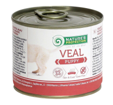 Влажный корм для щенков всех пород с телятиной Nature's Protection Puppy Veal 200г Влажный корм для щенков всех пород с телятиной Nature's Protection Puppy Veal 200г