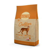 Полноценный сухой корм с курицей и индейкой для взрослых кошек ARATON OUTDOOR Adult All Breeds 1.5кг Полноценный сухой корм с курицей и индейкой для взрослых кошек ARATON OUTDOOR Adult All Breeds 1.5кг