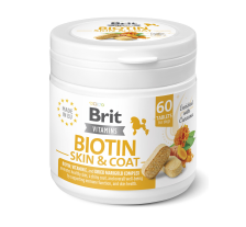 Витамины для собак Brit Vitamins Biotin Skin & Coat Care для кожи и шерсти 60 таблеток Витамины для собак Brit Vitamins Biotin Skin & Coat Care для кожи и шерсти 60 таблеток