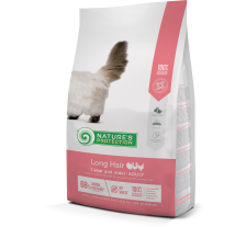 Сухой корм для взрослых кошек с длинной шерстью Nature's Protection Long hair 2кг