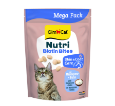 Витамины GimCat NUTRI BIOTIN BITES для кошек для улучшения состояния кожи и шерсти с маскарпоне и биотином 425г Витамины GimCat NUTRI BIOTIN BITES для кошек для улучшения состояния кожи и шерсти с маскарпоне и биотином 425г