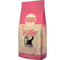 Полноценный сухой корм для котят ARATON Kitten 15кг
