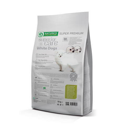 Сухой беззерновой корм для щенков малых пород с белым окрасом шерсти Superior Care White Dogs Grain Free Junior Small and Mini Breeds 10 кг - фото 2