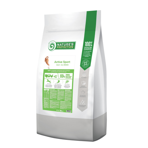 Сухой корм для взрослых спортивных, охотничьих и служебных собак Active Sport Adult All Breeds 18кг - фото 1