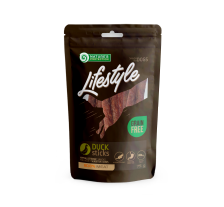 Лакомство для собак, сушеная утка, полоски, Nature's Protection Lifestyle Snack For Dogs Duck Sticks 75г Лакомство для собак, сушеная утка, полоски, Nature's Protection Lifestyle Snack For Dogs Duck Sticks 75г