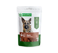 Лакомство для собак, полоски из утиной грудки, Nature's Protection Snacks For Dogs, Duck Breast Strips 75г Лакомство для собак, полоски из утиной грудки, Nature's Protection Snacks For Dogs, Duck Breast Strips 75г