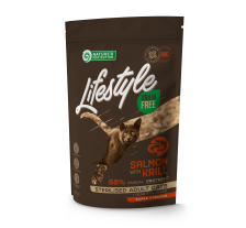 Сухой беззерновой корм для стерилизованных взрослых котов с лососем Lifestyle Grain Free Salmon with krill Sterilised Adult Cat 400г Сухой беззерновой корм для стерилизованных взрослых котов с лососем Lifestyle Grain Free Salmon with krill Sterilised Adult Cat 400г